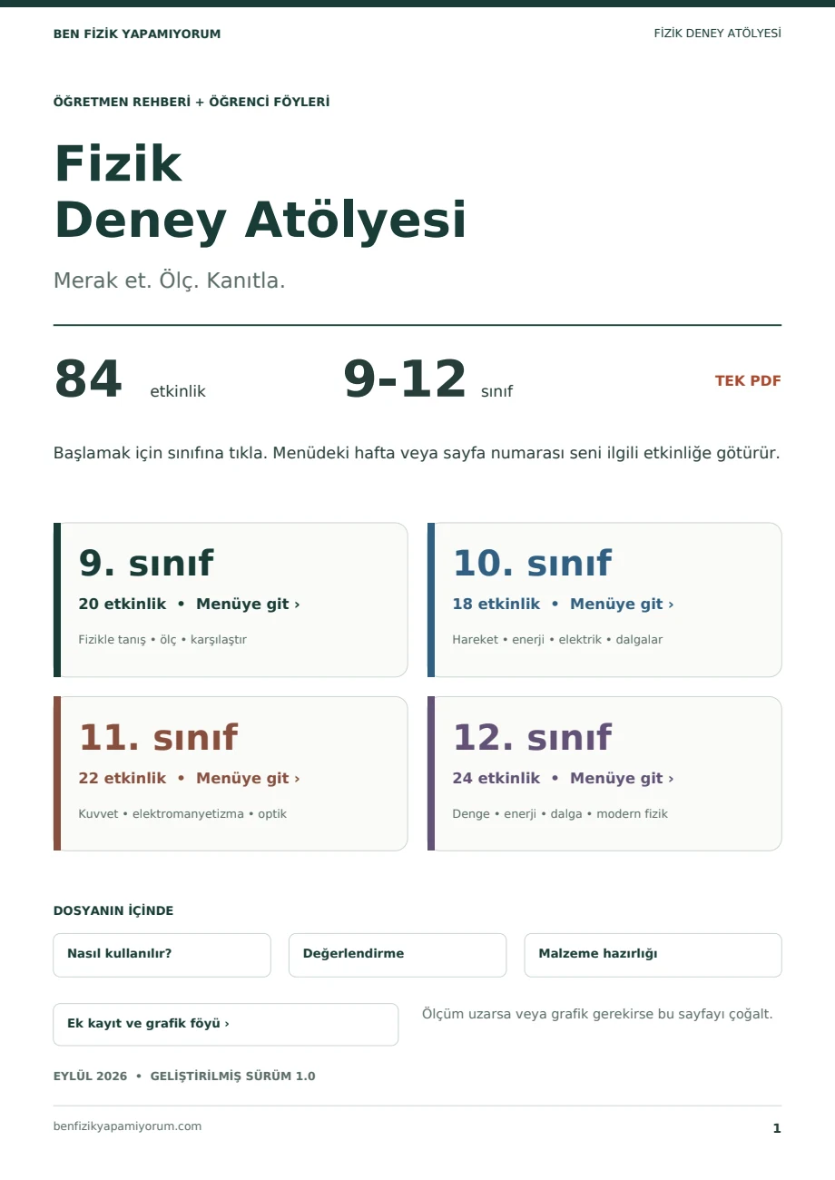 Fizik Deney Atölyesi PDF kapağı